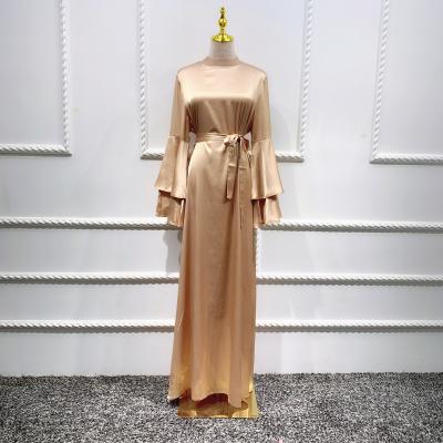 China 2022 Polyester Islamic Clothing Dress Women Girl Dubai Kaftan Modern Muslim Kaftan Abaya for sale