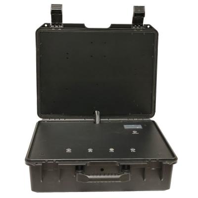 China 4 Channel Anti Drone Device Uav Signal Jammer Suitcase With IP65 Protection Class for sale