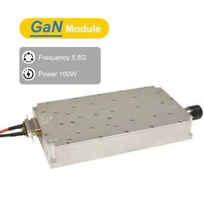 China 5.8G 100W GaN Amplifier for Drone Counter Module and Anti-Drone System 45±1dB Gain for sale