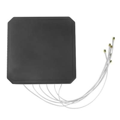 China Anti Drone System Waterproof Panel Antenna 6 Band 26CM 17dBi MIMO 260x260x40mm for sale