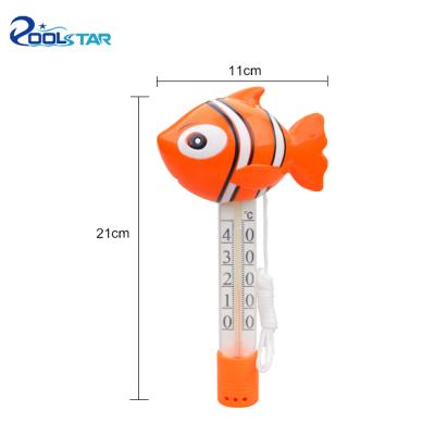 China Swimming Pool and Spa Temperature Checking Cute Duck/Fish Style Swimming Pool Spa Floating Thermometer for sale