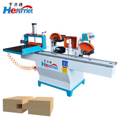 China Woodworking Double guide rail woodworking five disc tenoning machine for sale