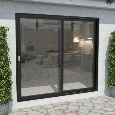 China Exterior Interior Office Heat Insulation Home Glass Aluminum Sliding Door Sliding Door for sale