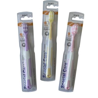 China 10000 Bristle Disposable Ultra Soft Nano Toothbrush Eco - Friendly Wheat Straw Toothbrush for sale