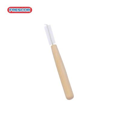 China Teeth Clean Cheapest Biodegradable Bamboo Handle Interdental Brush for sale