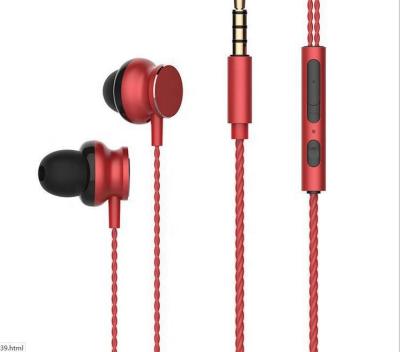 China In-ear metal sports earphone with mic and volume contol for sale