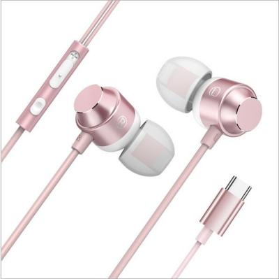 China Cheap In-ear China Factory Metal Type C Headset For Samsung USB C 3.5mm Mono Earphone for sale