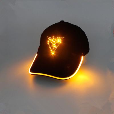 China COMMON hot sale fashion sports LED lighting cap, baseball caps with led lights, led light up hat for sale