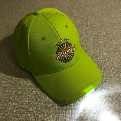 China JOINT Led Light Up Embroidery Logo Hat 100% Cotton Customize Logo Led Bottle Cap for sale