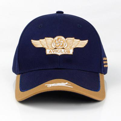 China JOINT Navy Caps 6 Panel Baseball Cap Custom Embroidered Your Logo Navy Sports Hats for sale