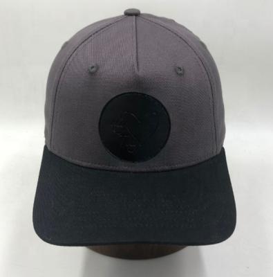 China breathable & Waterproof Custom Leather Hat Men's Patch 5 Panel Hats And Caps for sale