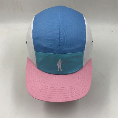 China breathable & Waterproof Custom Flat Brim 5 Panel Hats Outdoor Sports Mens Hats for sale