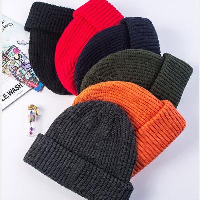 China COMMON Knit Skully Hat Knitting Bennie Hat Custom Logo Knitted Knit Hats Winter Beanie Hat for sale