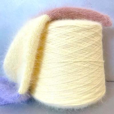 China Angora 70% 14S/2 Mink Down Yarn 45 Colour Long Hair Mink Yarn for sale