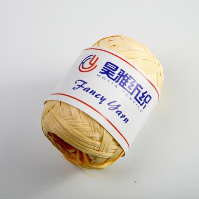 China Farbiges Handstrickgewebe Raffia-Garn Häkelband-Garn für handgefertigte Taschen zu verkaufen