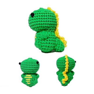 Cina Facile da vedere punti di sutura Dinosauro DIY Kit di crochet per principianti confezionamento in scatola in vendita