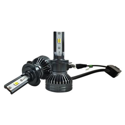 China New Arrival hb4 Canbus Error 9006 Triple Amber And White Color Led Headlight Bulb H4 H7 H11 3000K 4300K ​​6000K 3 Color Led Headlight for sale