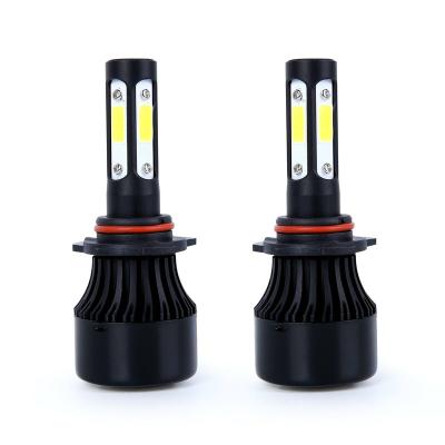 China Auto Lighting System 4 Sides 360 Degree 1 Year Warranty H3 H4 H7 9004 9005 9006 High Low Beam H11 COB S4 Car Led Headlight Bulbs for sale