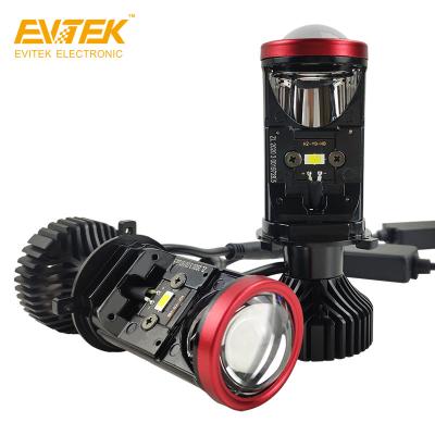 China EVITEK Factory Price Wholesale High Power Headlights Y8 Mini H4 Lens Led Headlight Projector Universal for sale