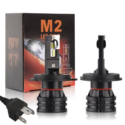 China Super bright m2 aluminum alloy H4 led powerful headlight conversion kit h1 CR-EE led chip 28W 6000LM auto led bulb for car for sale