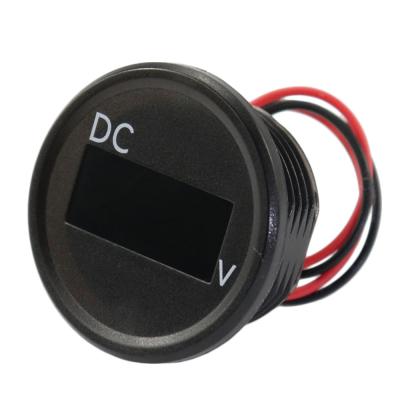 China DC 5V-30V Digital Display Mini Volt Meter LED Car Panel Only Digital Voltmeter AOC4001R for sale