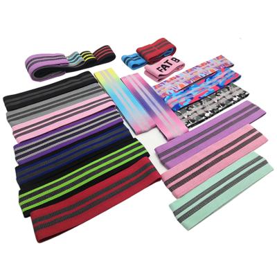 China Durable Cloth Booty Non-Slip Elastic Workout Exercise Resistance Bands, Cotton and Rubber Cloth, Stretch Hip Bands for Legs for sale