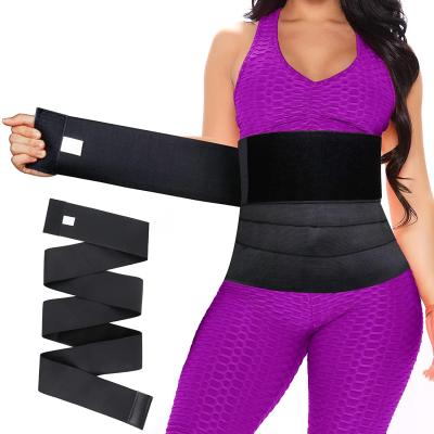 China Antibacterial Belly Sweat Sauna Customs Duty Waist Trainer Body Shaper Belt Belly Lose Weight Waist Leg Slimming Wrap for sale