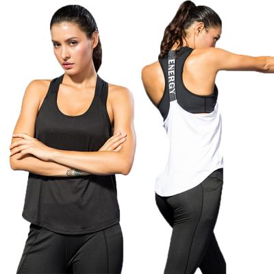 China QUICK DRY Women Professional Backless Fitness Shirt Sports Vest Tops Yoga Gym Running Tank Tops for sale