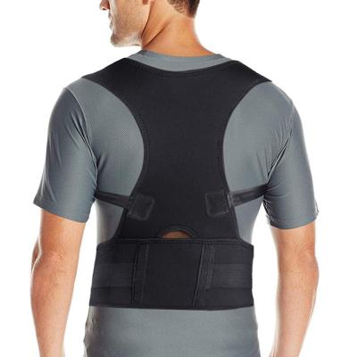 China Adjustable Magnetic Posture Corrector Men And Women Fully Adjustable Padded Back Supporter for sale