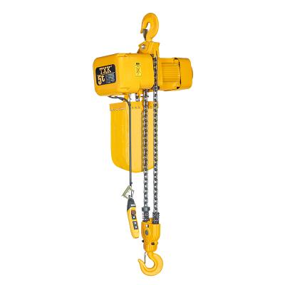 China Construction Material Stores TXK 500Kg Two Speed ​​Electric Chain Hoist With Hook Suspension for sale