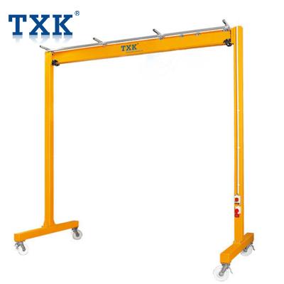 China Small Jib Crane 2 Ton Simple Manual Pull Portable Gantry Crane for sale