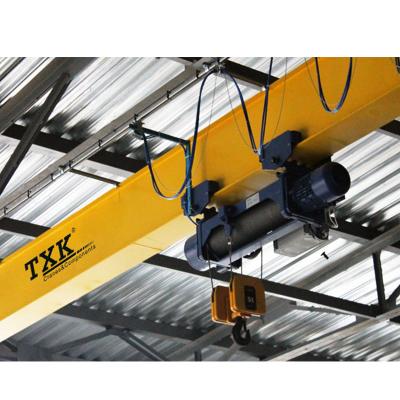 China Bridge Crane Warehouse 5 Ton Single Beam EOT Overhead Bridge Traveling Crane With Remote Control for sale