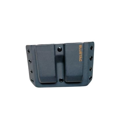 China Durable Tactical Black Kydex Bluetac Mag Pouch Double Mag Pouch Fits For GEN 5 Glock 9mm Gun Holster for sale