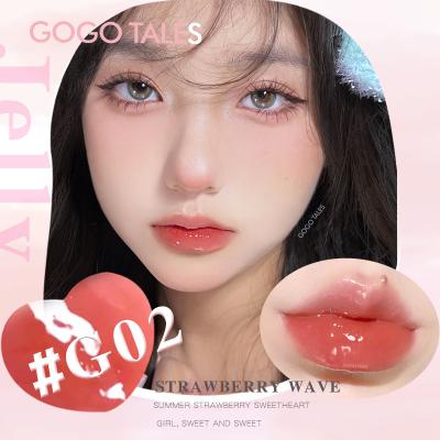 China Sunscreen gogotales small round ball water light mirror lip glaze lip nectar is not easy to touch the cup lipstick GT557 for sale