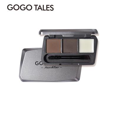 China Waterproof Gogotales three-color eyebrow powder plate eyebrow cream long-lasting waterproof and sweatproof beginner eyebrow pencil GT583 for sale