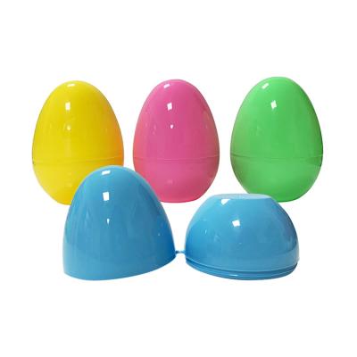 China Plastic Easter Egg 7.2X5.3cm Toy Decoration for Baskets Bucket Bag Gift Transparent Assorted Colorful Plastic Easter Eggs for sale