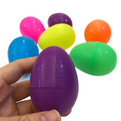 China Easter Party Easter Egg 8.5X6cm Toy Decoration For Baskets Bucket Bag Gift Assorted Colored Plastic Easter Eggs for sale