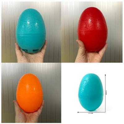 China Plastic Easter Egg 15.6X11cm Toy Decoration For Baskets Bucket Bag Gift Assorted Large Colorful Plastic Easter Eggs for sale