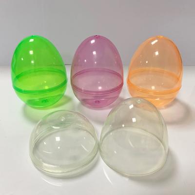 China Plastic Easter Egg 9X6.6cm Toy Decoration For Baskets Bucket Bag Gift Assorted Colored Plastic Easter Eggs for sale