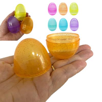 China Manufacturer Small Toy Basket Filler 6X4CM Plastic Dinosaur Egg Colorful Plastic Easter Eggs for sale