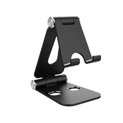 China Portable Adjustable Metal Phone Holder Frames Portable Folding Phone Stand For All Mobile Phone Tablet for sale