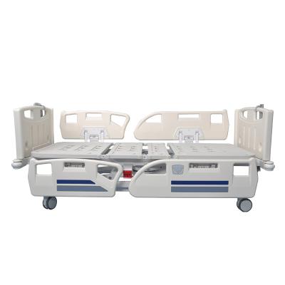 China Multi function metal ICU automatic remote control intensive medical electric hospital bed with side rails for sale for sale