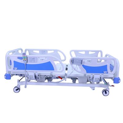 China Hospital Clinic Factory Direct Sale Five-functional Electric Hospital Bed With CPR Low Price ICU Hospital Bed for sale