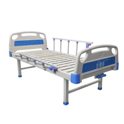 China Back Section Across MEDICAL SINGLE CRANKSMANUAL HOSPITAL BED WITH GUARD RAIL FALL ARREST for sale