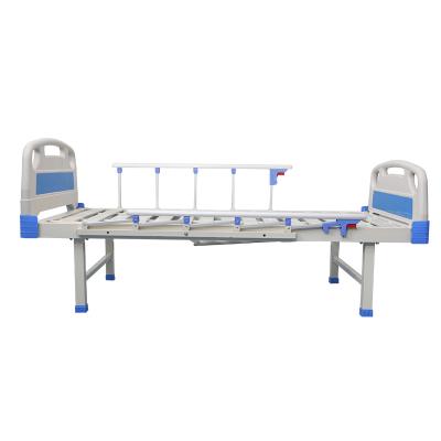 China Hospital Clinic Manual One Function Cheap Hospital Bed With Aluminum Alloy Collapsible Collapsible Guard Rails For Sale for sale