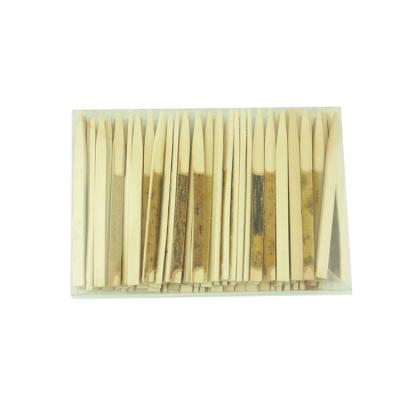 China Teppo Easily Cleaned Bamboo Skewer BBQ Stick Paddle Flat Shape Bamboo Skewer for sale