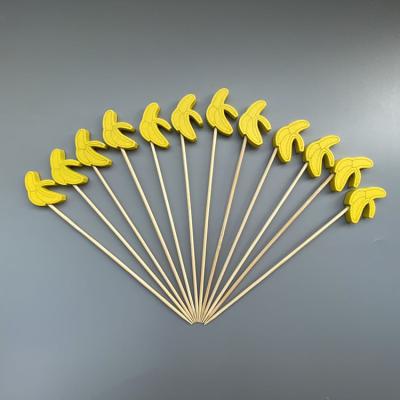 China Factory direct sales disposable slim stick bamboo skewer 2021 new yellow bamboo and wooden barbecue skewer for sale