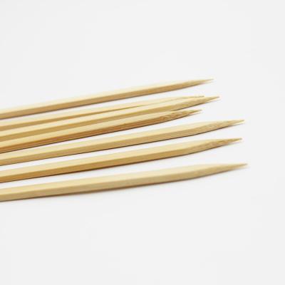 China Wholesale High Quality Square Easily Cleaned Bamboo Skewer Sticks Barbecue Square Bamboo Skewer for sale