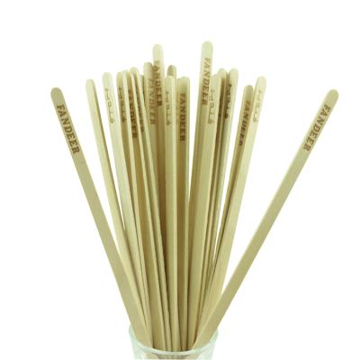 China Biodegradable Eco-friendly Disposable/Sustainable/Stocked Birch Wood Coffee Wooden Coffee Stirrer With Custom LOGO for sale