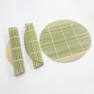 China 2021 Viable Hot Selling Diy High Quality Circular Bamboo Sushi Mat Eco-friendly 100% Natural Natural Bamboo for sale